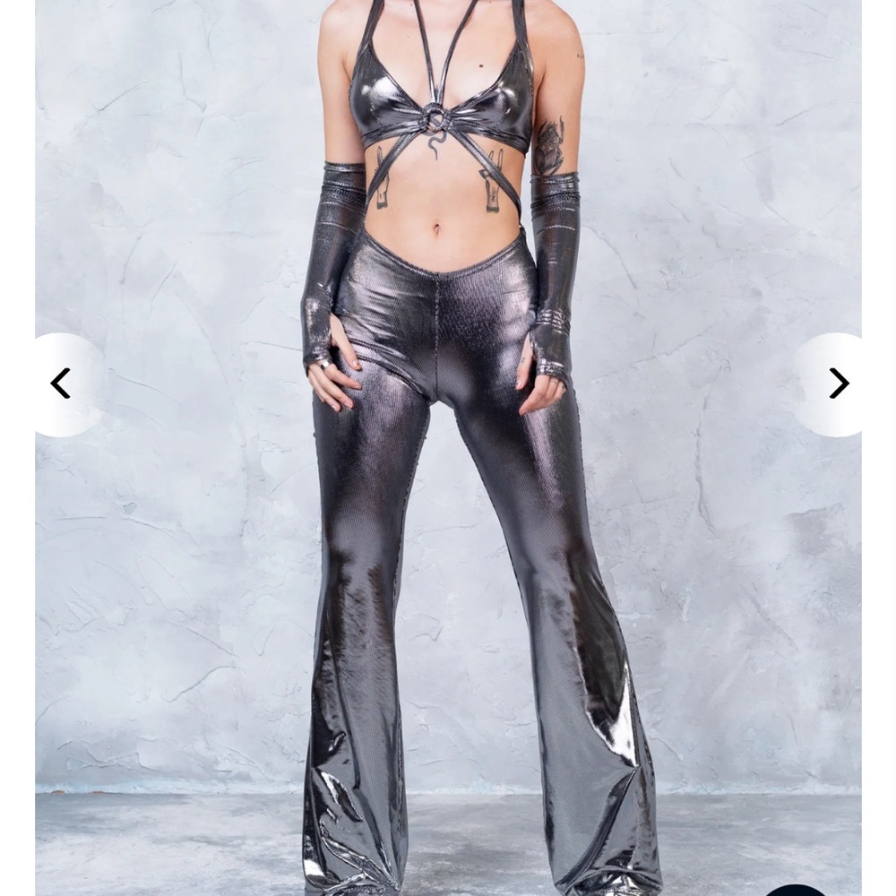 Monochrome one piece rave outfit